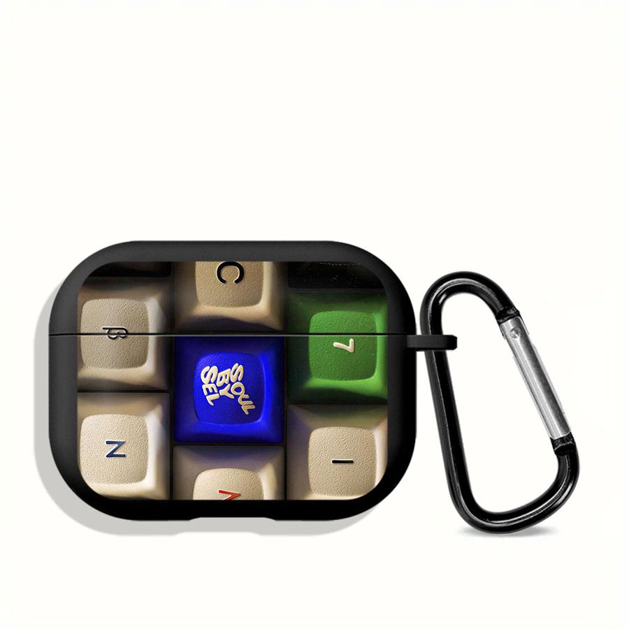 

Keyboard Letter Pattern Case For Airpods Pro2 4 2 3 Pro3 1 Pro Earphone Cases Cover Airpods 4