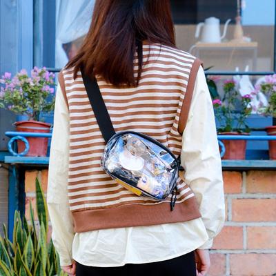 Transparente Bauchtasche Wasserdicht Pvc Jelly Umhängetasche Outdoor Mode Sport Freizeit Handytasche