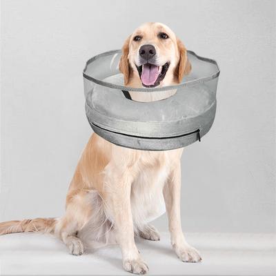 Coleira inflável para cães, alternativa ajustável, proteção para cães, cone de recuperação, donut macio para animais de estimação