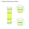 uxcell Cylindrical Bubble Levels, 9.5x34mm, Mini Bullseye Level for Camera Tripods, Telescopes, Workshops, Turntables, and Picture Frames, 6-Piece Set