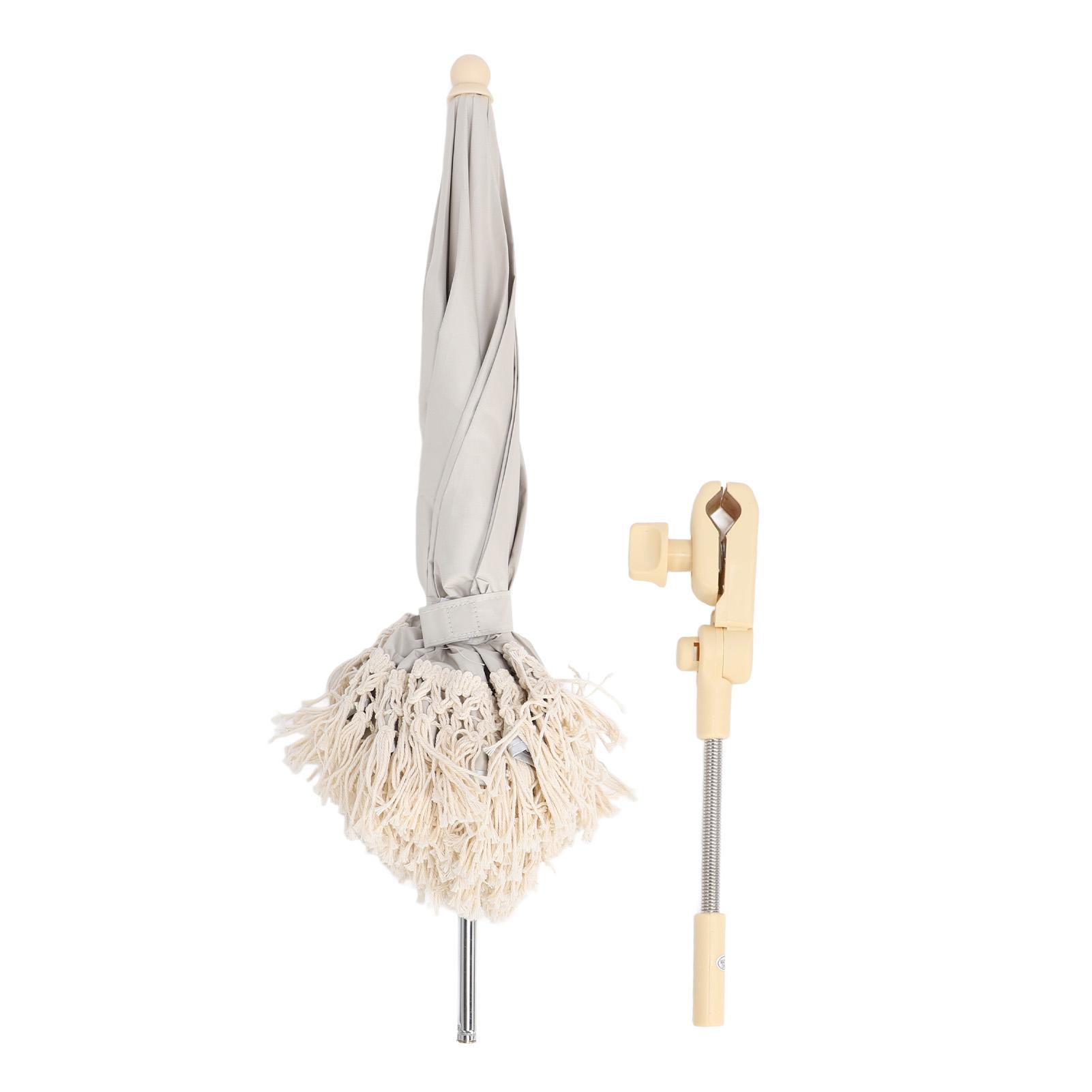 

Зонт для детской коляски, солнцезащитный козырек с УФ-блокировкой, регулируемый угол, универсальный детский зонтик для Beige Umbrella