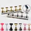 CNKESS 1Set False Nail Trainning Holder Base Display Stand Alloy Tips Practice Crystal Nail Art Polish Display Manicure Tools
