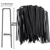 10/200 Stück U-förmige Befestigungsheringe Gartenstecker für Rollrasen-Pins Verankerungsstoff Bewässerungsschläuche Halterung Rasenflächen Barriere 10cm 15cm