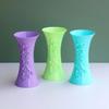 Pot Container Plastic Embossment Vase Flower Arrangement Home Office Table Decor Home Decoration Nordic Vase Flower Vase