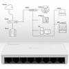 Switch niezarządzalny Qoltec przełącznik sieciowy 8 x port RJ45 | 100Mbps | Fast Ehernet | LAN
