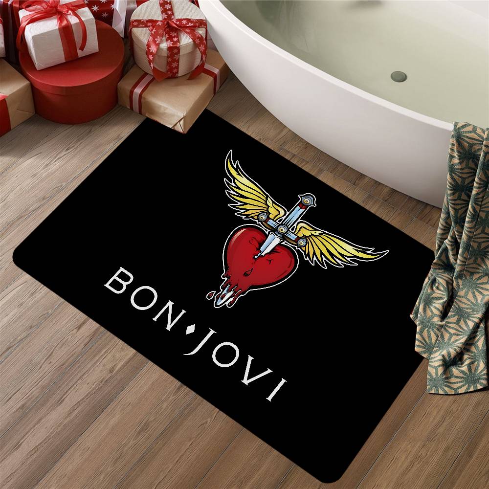 B-BonS Logo J-Jovi Kitchen Mat Kids Room Bedroom Decoration Balcony Anti-Slip Doormat Living Room Alfombra