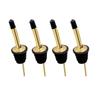 Gold Stainless Steel Wine Pourers Liquor High Quality Liquor Pour Spouts with Cap Covers Leakproof Design for Bars, Clubs