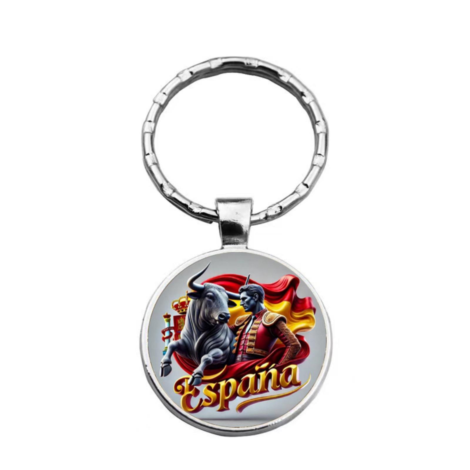 Модный сплав брелок кулон круглый металлический брелок One Size