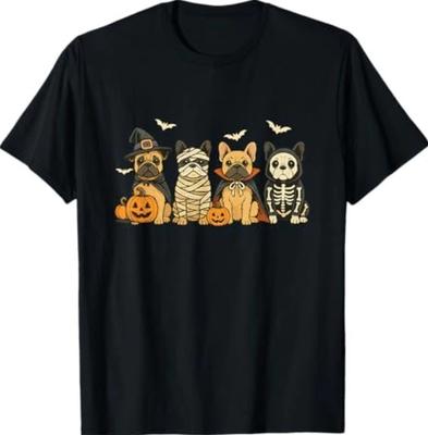 Mama Französische Bulldogge Halloween Französische Bulldogge Hexe Hundemama T-Shirt