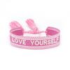 Handmade European Style Embroidered Love Bracelet with Tassels for Girls