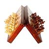 StonKraft Handcrafted Premium Wood 31 X 31 Cm Chess Set - Rosewood Folding Magnet Set with Storage