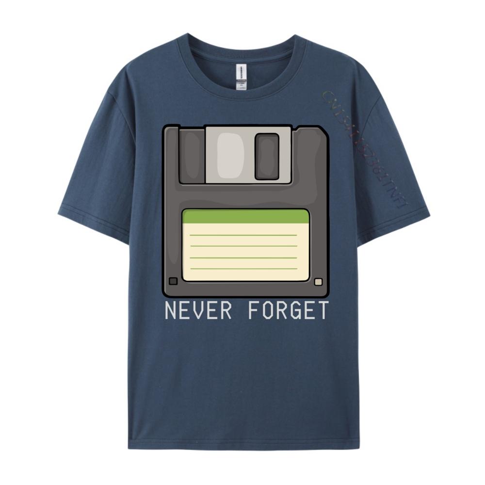 Funny Floppy Disk For Never Forget Computer T Shirt Men 100 Cotton Anime National Flag Day Graphic Tshirts