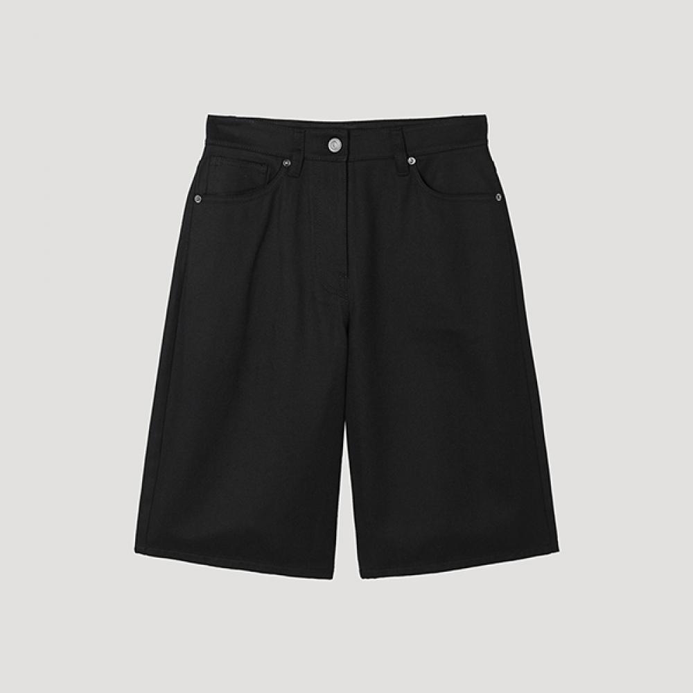 

[shs Miss] Basic Half Denim Pants Swwspp21010 blacks/44
