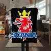 Scania Griffin Head Nákladní Auto Logo Samolepka Deku Deku na Pohovku Kempování Digitální Tisk Venkovní Plyšová Deku Lze Prát v Pračce