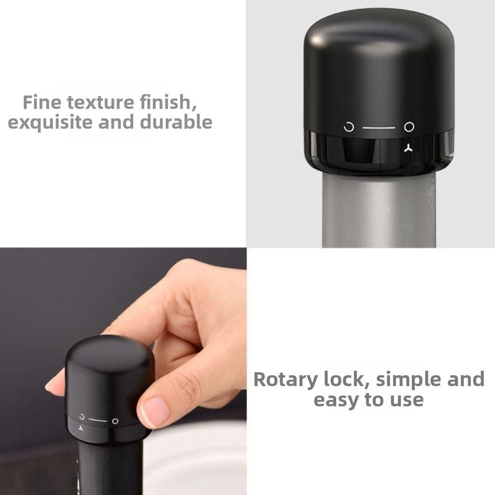 3Pcs Vacuum Champagne Bottle Stopper Leak Proof Sealed Bottle Stopper Wine Bottle Plug  Kitchen Use