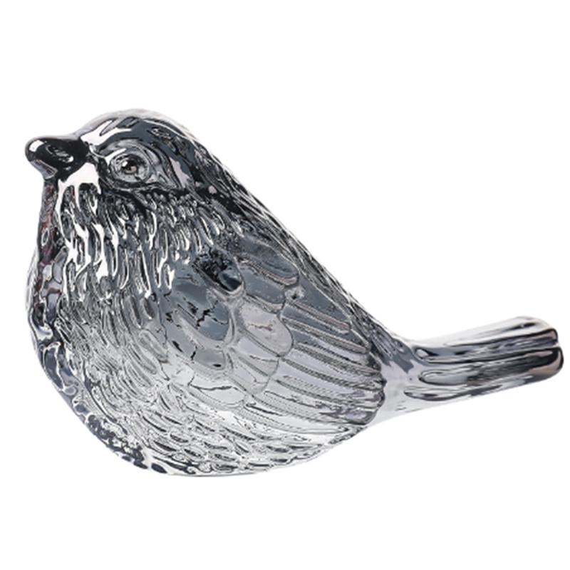 AS60-Blown Glass Birds Collectible Figurines Crystal Birds Gifts For Glass Figurines For Animal Lovers For Table Home Decor