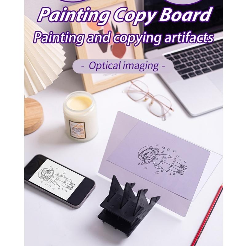6.5/9/12inch Practical Optical Images Tracing Board Easy To Clean Drawing Copy Board for Art Students and Illustrators