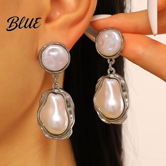 Party Earrings 1 Pair Drop for Women Irregular Baroque Imitation