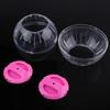 3Colors 12cm New Fashion Plastic Small Pet Hamster Gerbil Toy Running Activity Exercise   Pink
