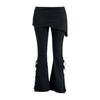 Spiral Direct Womens/Ladies Plain Micro Skirt Bootcut Leggings