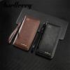 Baellerry Men Fashion Long Wallets Vintage Design Anti RFID Theft Business ID Credit Card Holder Zipper Coin Purse