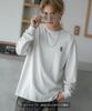 Casual Long Sleeve Skater Bear Embroidered for White [IMPROVES] [SIDEWAYS TANCE] T-Shirt Men,