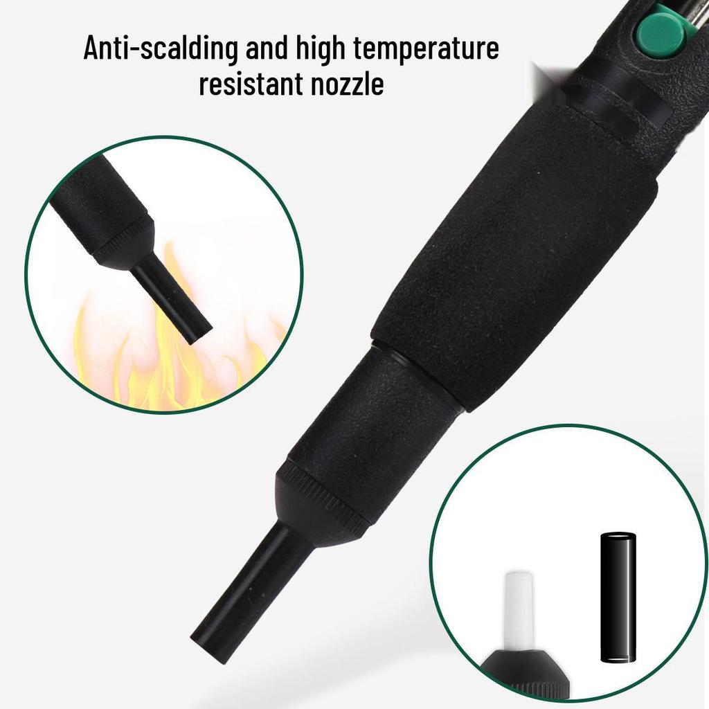 High-Performance Desoldering Pump & Iron with Silicone Tip for Home Repairs