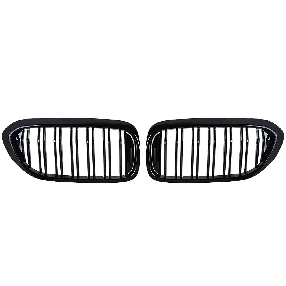 Carbon Fiber Front Bumper Grill For BMW 5 Series M5 G30 G31 520i 530i 540i ABS 2-Slat Gloss Black Front Kidney Grille Matte