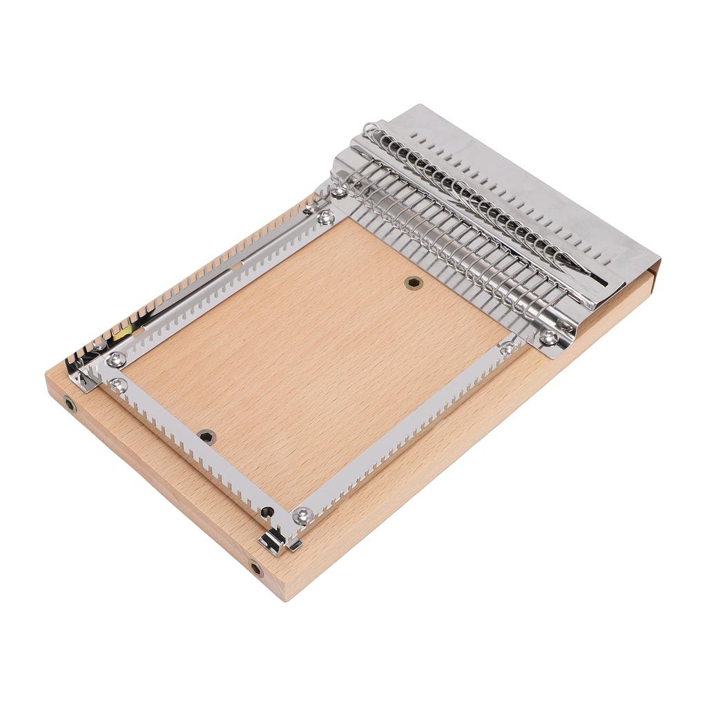 Small Weaving Machine Stainless Steel Wooden Handmade Knitting Machine Weaving Tool for Clothing Blanket DIY