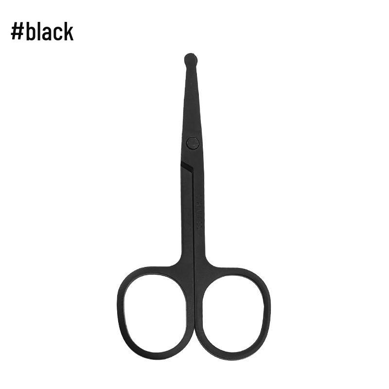 Stainless Steel Eyebrow and Nose Hair Scissors - Round & Pointed Tips, Mirror Polished.