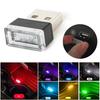 3x USB LED Lights Car Interior Neon Atmosphere Ambient Lamp Bulb Accessories