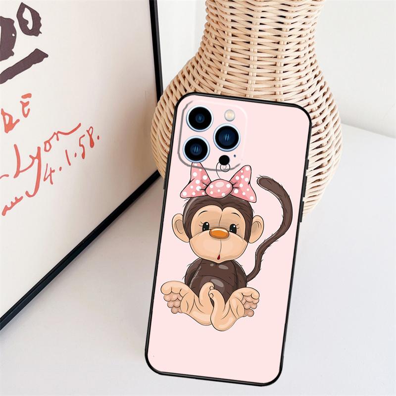 Affe Gorilla Menschenaffe Baby Handyhülle Für iPhone 16 Pro Max 15 14 13 11 12 17 Pro Max mini 15 16 Plus 16e 17 Air Cover