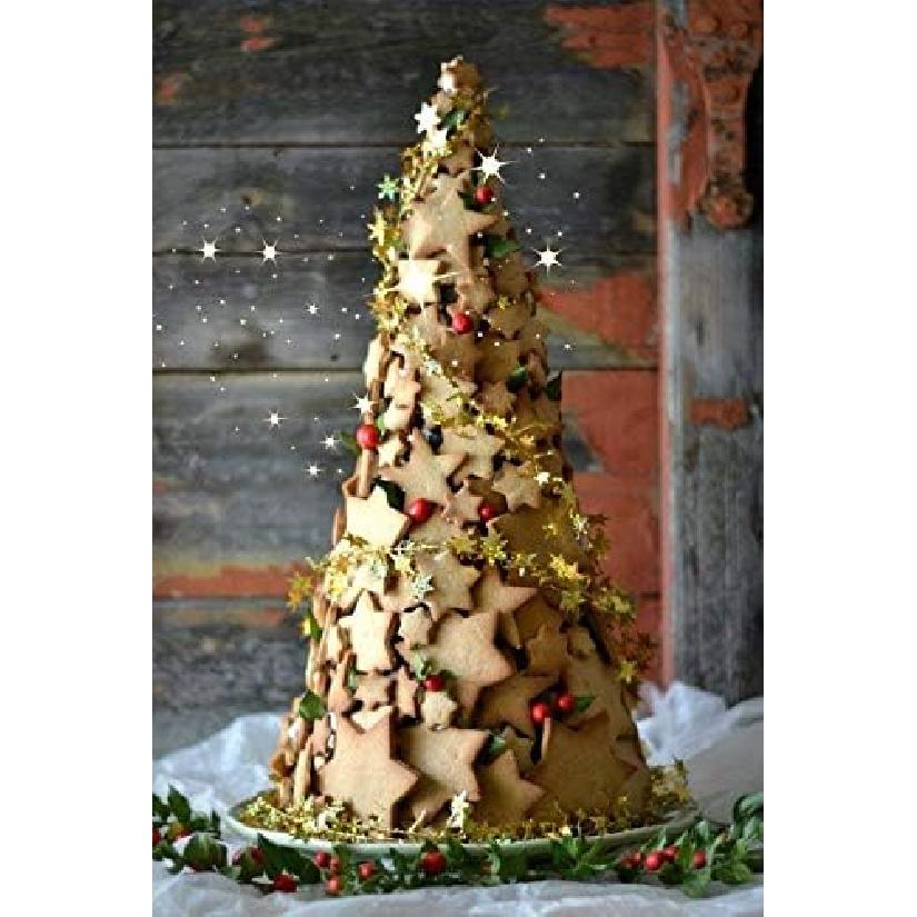 Antallcky Star Cookie Cutter Set-5 Pcs Stainless Steel Five-pointed Star Biscuit Molds Fondant Cake Cookie Cutter Set Pastry Mold-for 3d Christmas