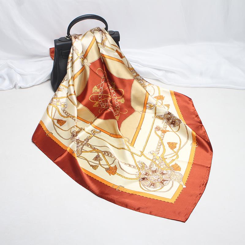 Hochwertige, luxuriöse Seidenschals, Stirnband, Schals, Halstuch für Damen, Ketten-Seidenschal, dekorativer Schal für Damen