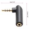 Headphone Splitter 90 Degree Right Angle Plug 3.5mm Angle Male To Female Adapter Stereo Accessories