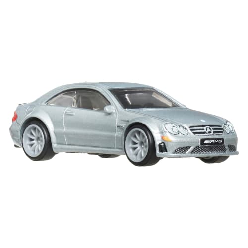 Hot Wheels Boulevard 2008 Mercedes-Benz CLK 63 AMG Black Series Vehicle, Silver, JBL07, for ages 3 and up