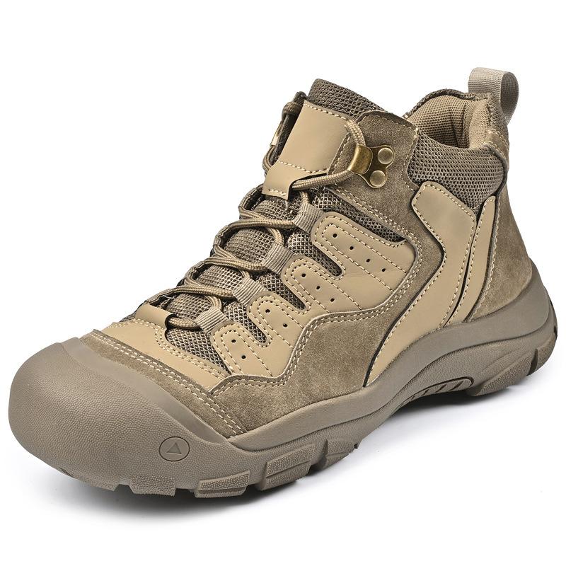 Fashion Men's Boots Outdoor Comfortable Soft Bottom Anti Slip Waterproof Mountaineering Fashion Strap Up Men's Sports Treking Footwear