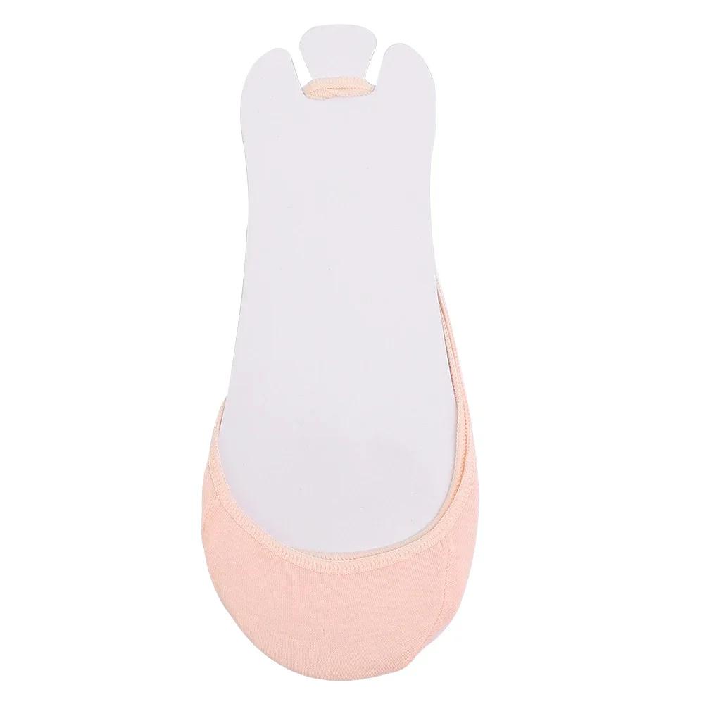 3Pairs Invisible Half-Palm Socks Women Summer Silicone Non-Slip Thin Boat Sox High Heels Shoes Antiskid Liner Half Feet Hosiery