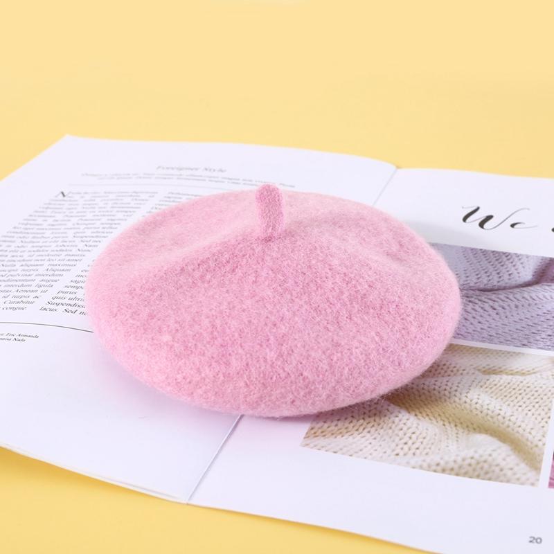 Pet Cat Hat Headgear Fine Workmanship Cashmere Elegant Soft Beret Bow Tie Collar Decoration Dogs Cap Beret For Decor New Year