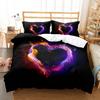 Love Heart Polyester Duvet Cover Set King Queen Twin Full Size Romantic Theme Big Love Heart For Kids Girl Boy Women Bedding Set