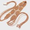 Bohemian Wax Rope Braided Floral Women's Belt Chain