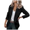 Women's Casual Lapel Open Front Cardigan Long Sleeve Work  Suit Jacket Coat