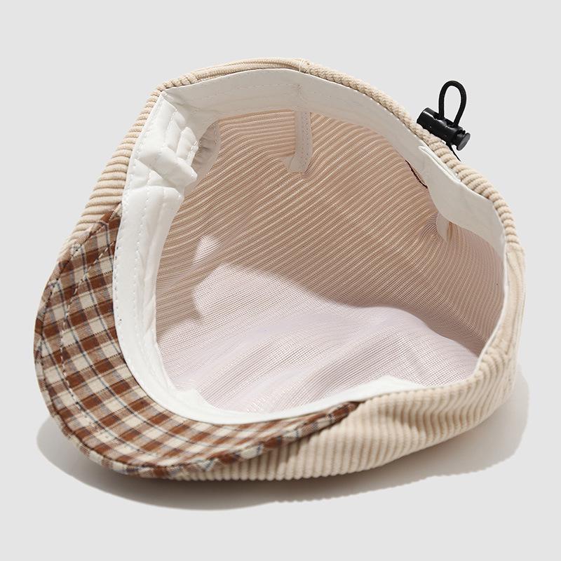 Children's Retro Chic Corduroy Cap - Korean Style Warm Beret for Boys and Girls, Autumn/Winter Collection