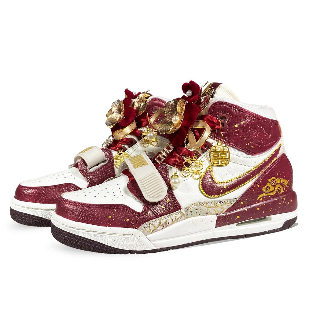 Jordan Legacy 312 High Top Vintage Basketball Shoes Women's Red IB4914-161(Team667-)