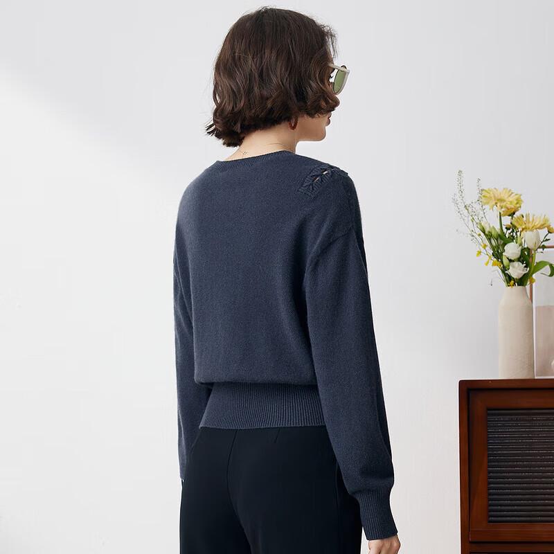 Women's Loose Fit Cashmere Drop Shoulder Sweater