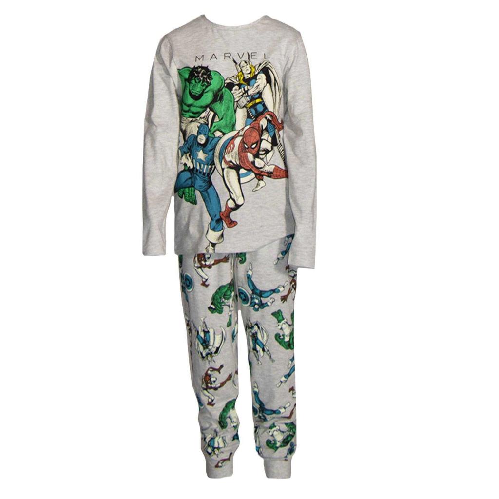 Marvel Avengers Childrens/Kids Super Hero In Training Long Pyjama Set (Pack of 2)
