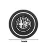 ZHA3 2Pcs Car Waterproof Coaster Non Slip Water Cup Pad Mat For Alfa Romeo 156 159 147 8C 166 Giulia Giulietta Mito Stelvio Spider GT