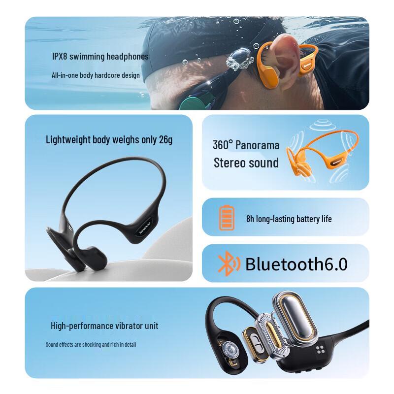 Newman H70 Pro Wireless Open-Ear Bone Conduction Sport Headphones