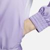 Nike Solid Color Brand Logo Zip Collar Pocket Jacket Women Jackets Purple DX1040-567