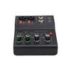 2 Channel Sound Mixer DJ Controller with Multiple Inputs   Power MP3   Output Independent Control Knobs Metal   for Recording Stage Perfor